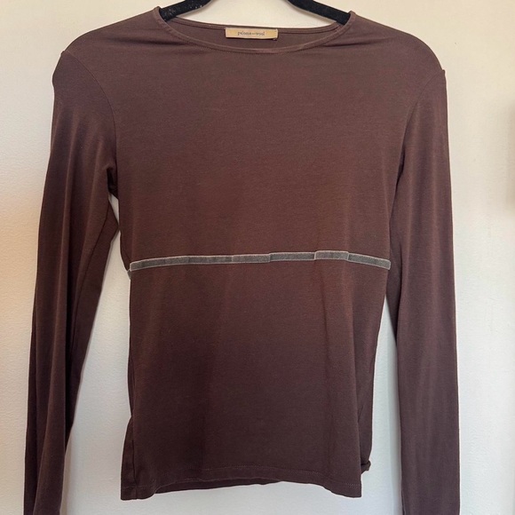 Paloma Wool Tops - Paloma Wool Long Sleeve Top with Contrasting Trim